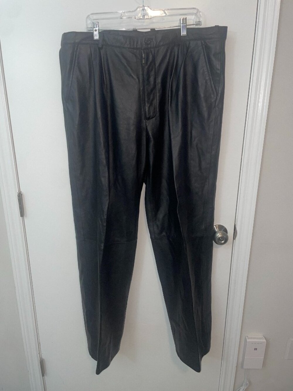 Tanner Avenue Black Leather Pants Size 42